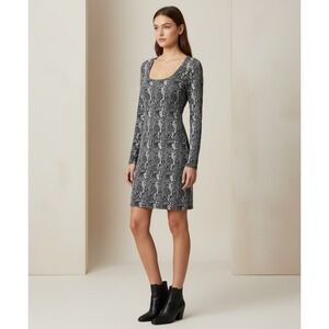 NEW Mudd L Dress Gray Snake Print Bodycon Punk‎ Urban Goth Indie Grunge Rocker